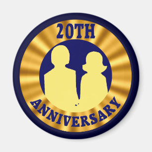 Imã 20o Aniversário de casamento