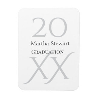 Ímã 20XX bold le graduation name congrats school year 