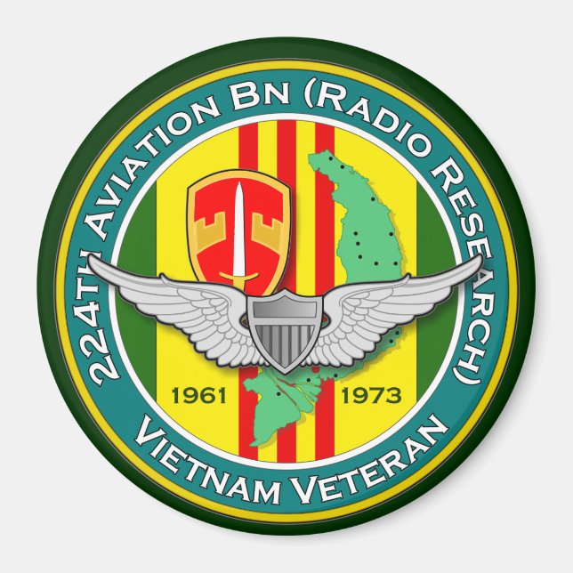 Imã 224.º Avn Bn RR 3 - ASA Vietnam (Frente)