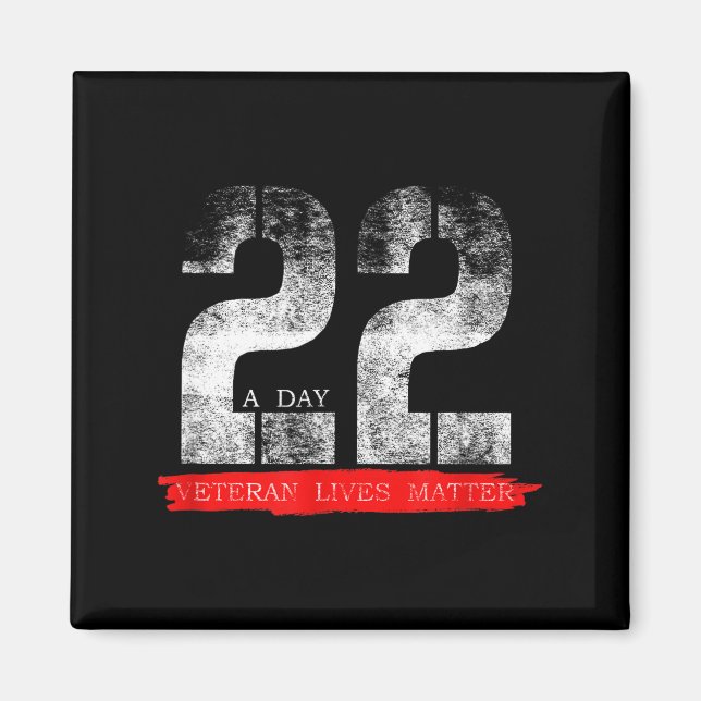 Imã 22 A Day Veteran Lives Suicide Awareness  (Frente)