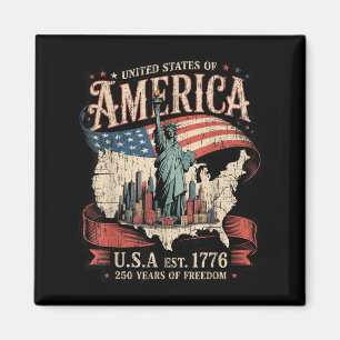 Imã 250º Aniversário Da América EUA Est 1776-2026