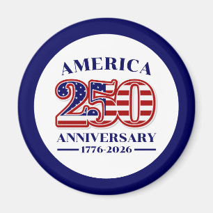 Imã 250º Aniversário EUA Patriótico 1776–2026