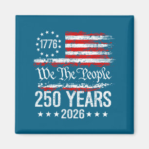 Imã 250 Aniversário EUA 250º Obra de Arte Americana