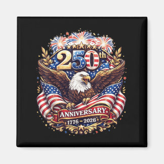 Imã 250 Anos 1776-2026 250º Aniversário Bandeira Ameri