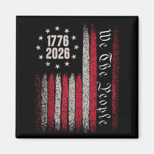 Imã 250 Anos 1776 2026 250º Aniversário Bandeira EUA T