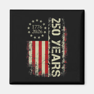 Imã 250 Anos 1776-2026 250º Aniversário EUA Bandeira A