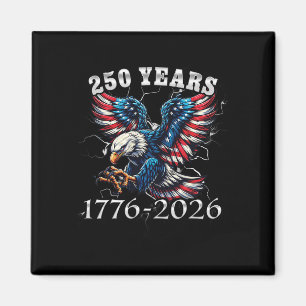 Imã 250 Anos 1776-2026 Águia Americana 250º Aniversári