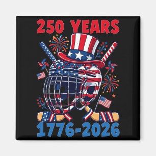 Imã 250 Anos 1776 2026 Aniversário de 250 anos de Hóqu