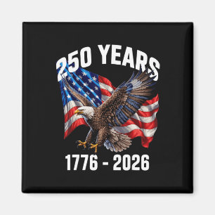 Imã 250 Anos 1776-2026 Bandeira Águia Patriótica 2026