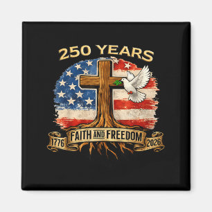 Imã 250 Anos 250º Aniversário Americano Bandeira EUA 4