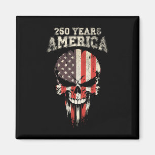 Imã 250 Anos América 4 de Julho Bandeira EUA Caveira