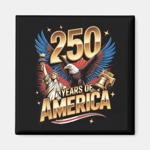 Imã 250 Anos Bandeira Americana 250º Aniversário EUA