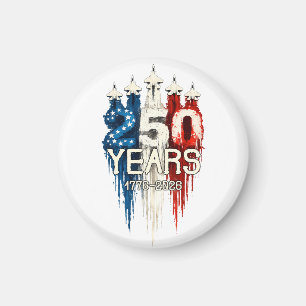 Imã 250 Anos Bandeira Americana Aniversário de 250 ano