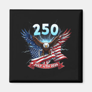 Imã 250 Anos Bandeira dos EUA 250º Aniversário América
