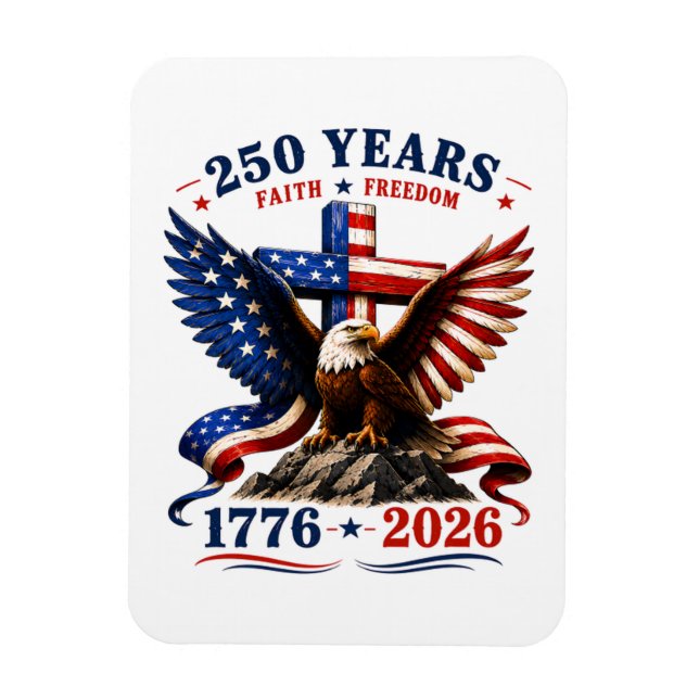 Ímã 250 Anos de Fé e Liberdade (Vertical)
