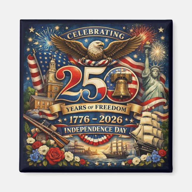 Imã 250 Anos de Liberdade (1776–2026) (Frente)