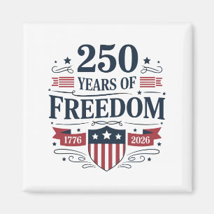 Imã 250 Anos De Liberdade 1776 2026 250º 4 De Julho