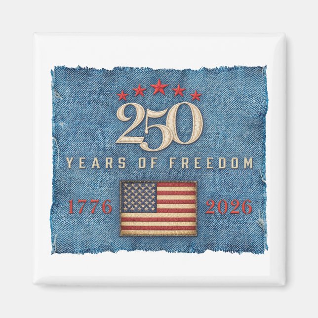 Imã 250 Anos de Liberdade - Ímã (Frente)