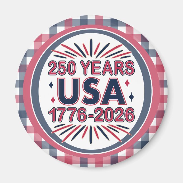 Imã 250 Anos EUA | 1776-2026 Semiquincentenário (Frente)