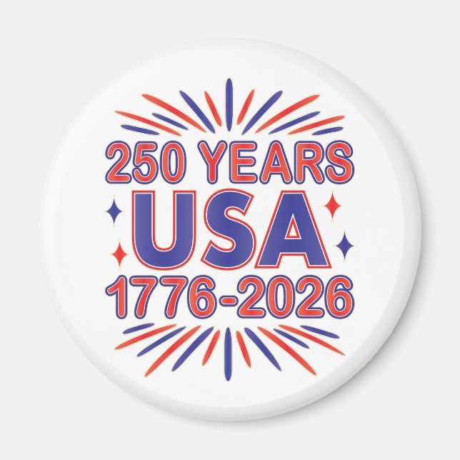 Imã 250 Anos EUA | 1776–2026 Semiquincentenário (Frente)