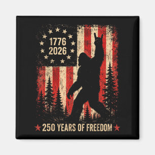 Imã 250 Anos Pé Grande Americano Patriótico 1776-2026
