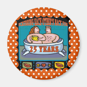 Imã 25o Presentes do aniversário de casamento