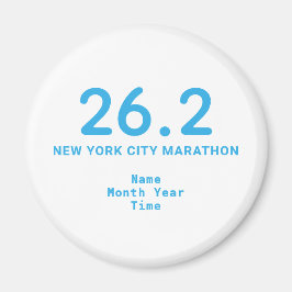 Imã 26.2 Maraton Runner Personalizado Azul