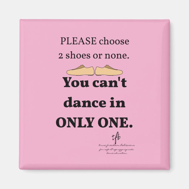 Imã 2 Calçados ou nenhuma Rosa claro (Frente)