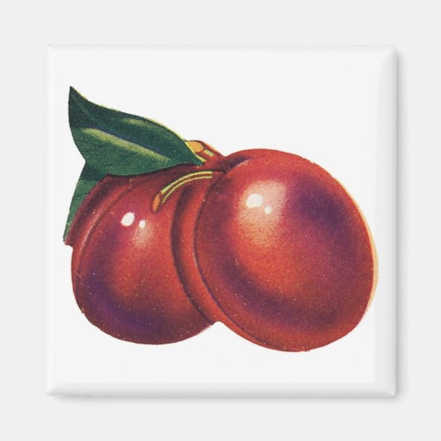 Imã 2 Cherries Magnet (personalizável) (Frente)