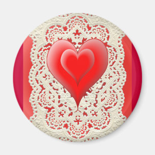 Imã 2 CORAÇÕES & LAÇOS por SHARON SHARPE