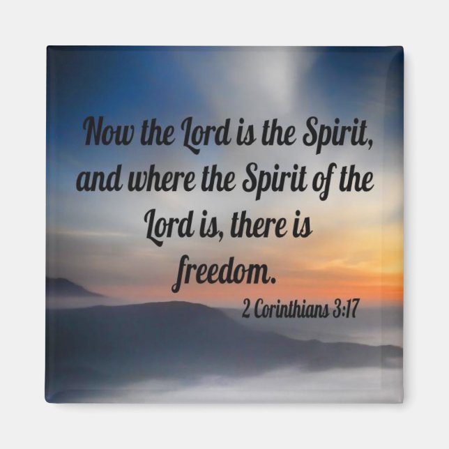 Imã 2 Corinthians 3:17 (Frente)