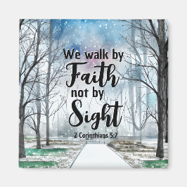 Imã 2 Corinthians 5:7 Caminhada pela Fé não pela Visão