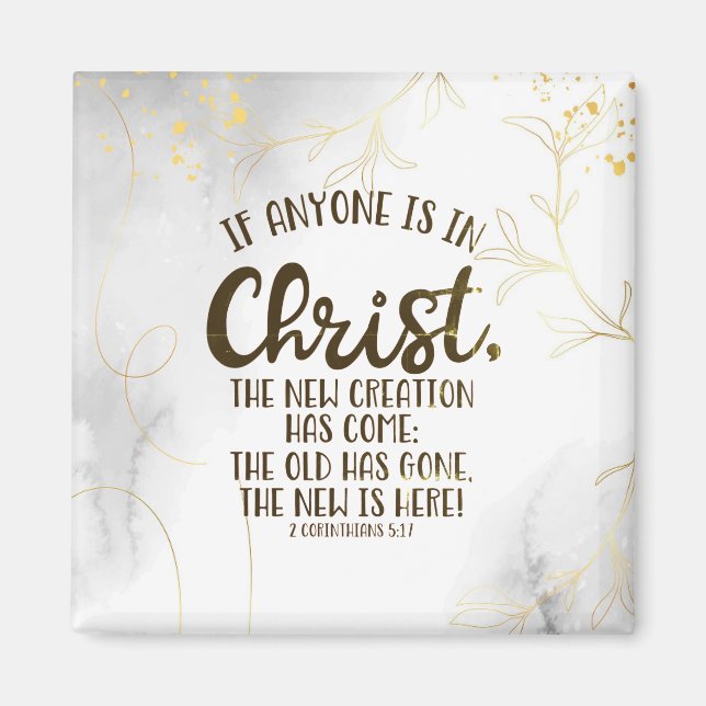 Imã 2 Corintianos 5:17 Se alguém estiver no Cristo (Frente)