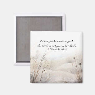 Imã 2 Crônicas 20:15 A batalha é a Bíblia de Deus Vers