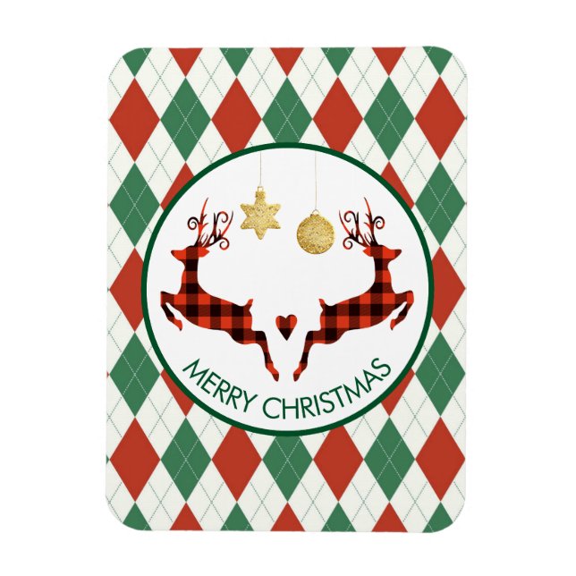 Ímã 2 Estilo Russo de Salto de Natal (Vertical)