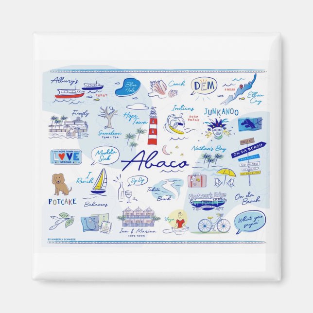 Imã 2 " Magnet - "O ABC da Cidade Esperança" (Frente)