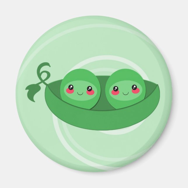 Imã 2 PEAS num POD - ímã (Frente)