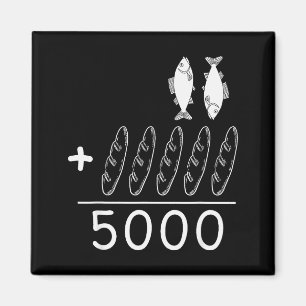 Imã 2 Peixes 5 Pães Jesus Alimenta Os 5000 B
