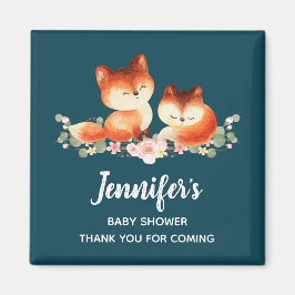 Imã 2 Raposas Vermelhas Cachorras Design