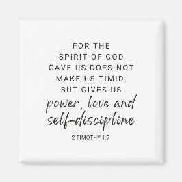Imã 2 Timothy 1:7 Poder, Amor e Autodisciplina