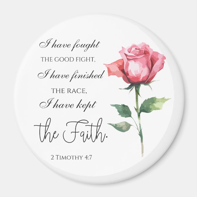 Imã 2 Timothy 4:7 - Eu lutei pela boa luta (Frente)