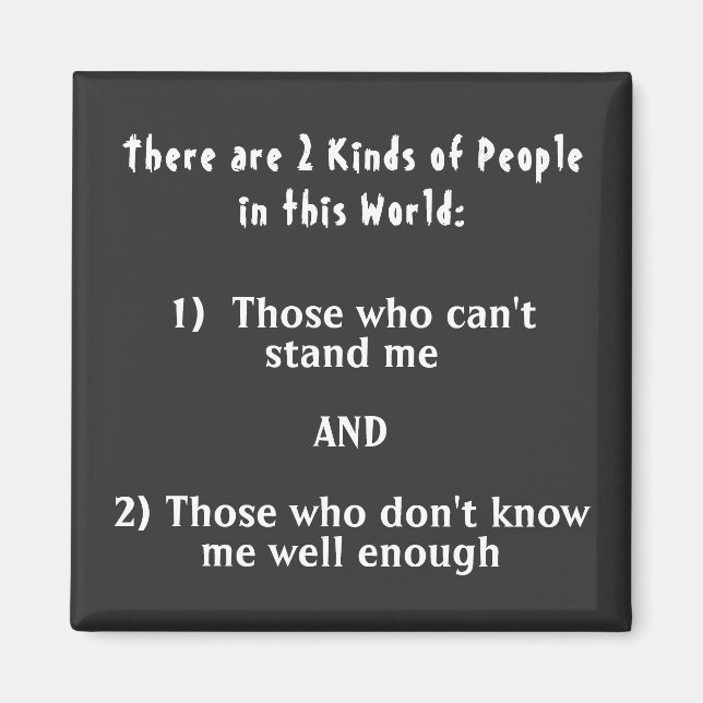 Imã 2 tipos de pessoas neste mundo (Frente)