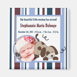 Imã 2"x2" Anúncio Magnet Lil League Puppy Dog