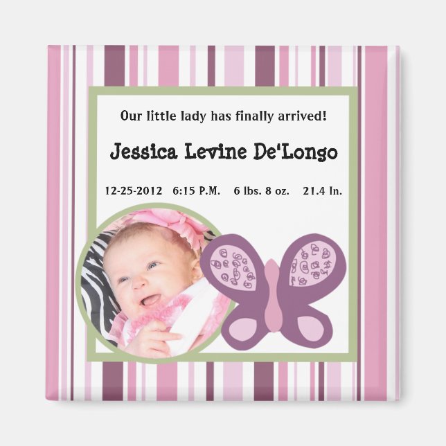 Imã 2"x2" Anúncio Mercado de Açúcar de Magneta Borbole (Frente)