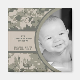 Imã 2"x2" ARMY ACU Camo Announment Magnet