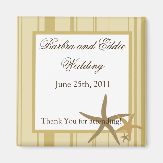 Imã 2"x2" Favor da Magnet Sandy Beach (Frente)