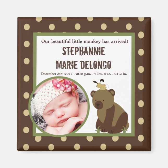 Imã 2"x2" Mídia de Anúncio Floresta Inclinada (Frente)