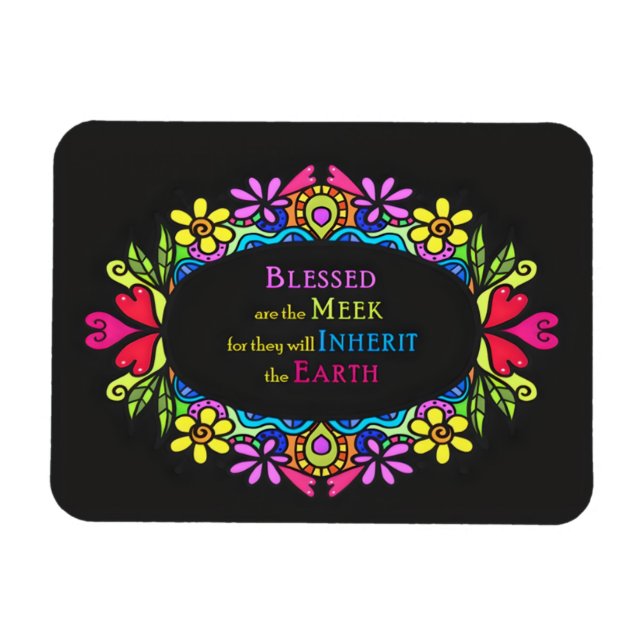 Ímã 3ª Beatidão - Abençoados são os Meek (Horizontal)