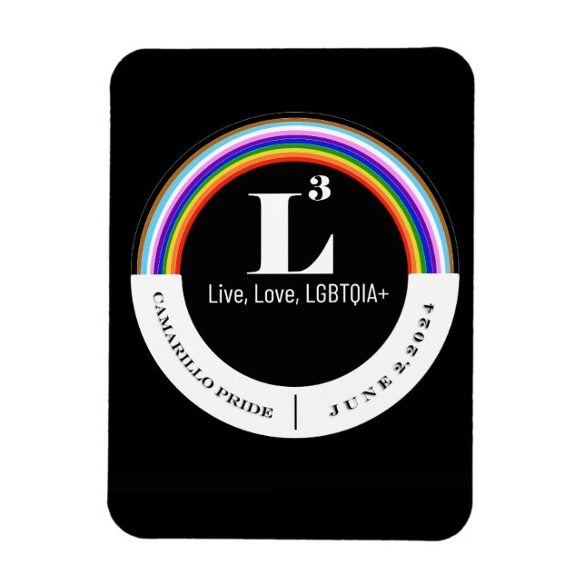 Ímã 3º ano do Orgulho de Camarillo (Vertical)