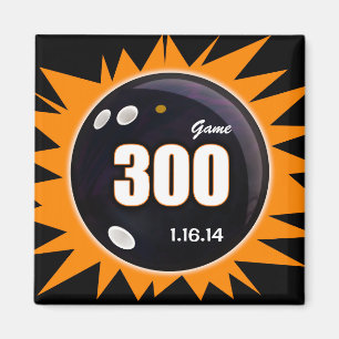 Imã 300 Perfect Game Bowling, Laranja e Preto